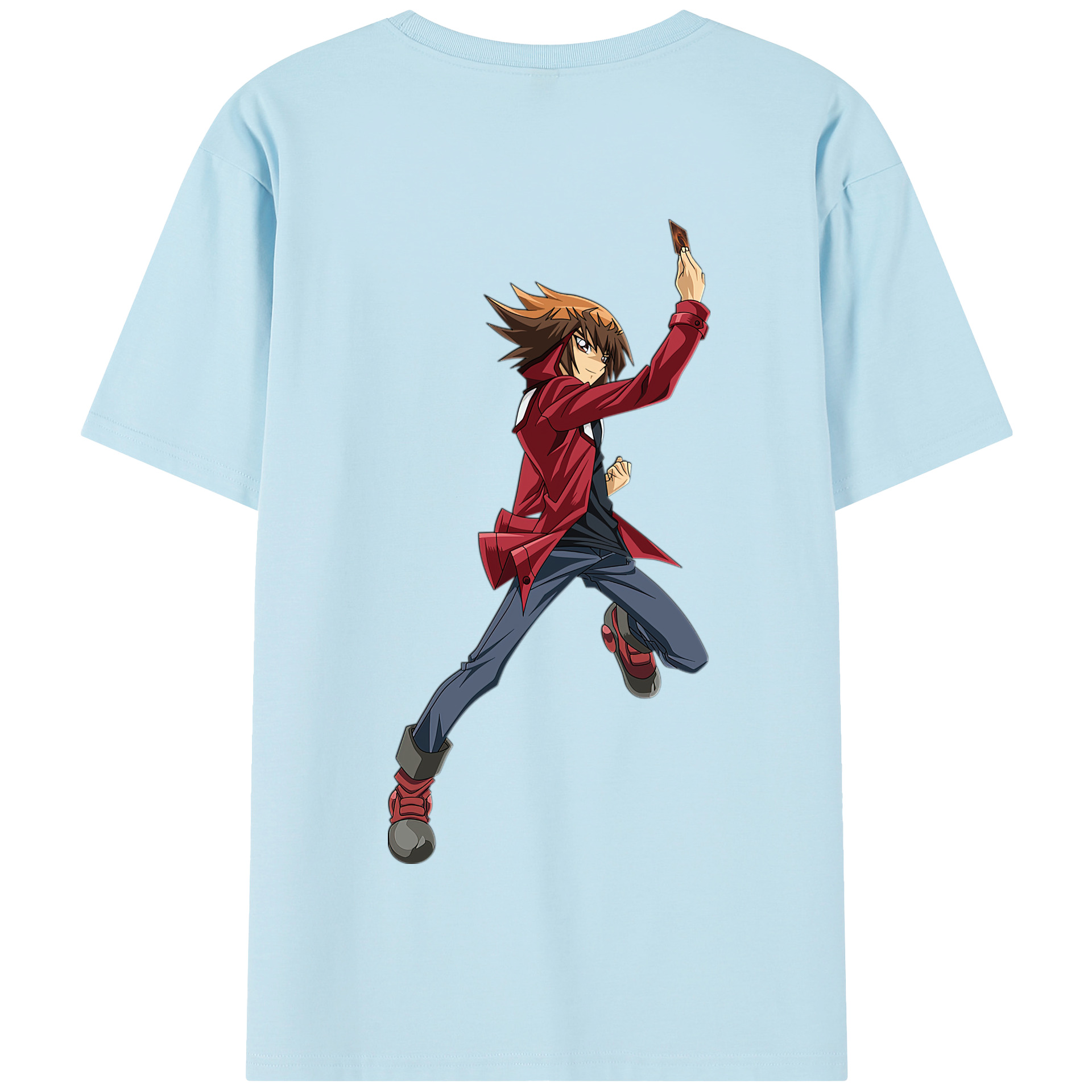 （画像用） 遊☆戯☆王 Yu-Gi-Oh! 綿100％半袖Tシャツ（背面プリント）